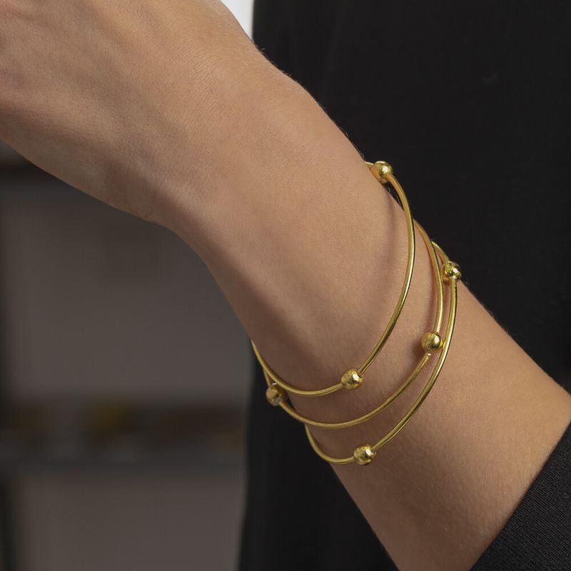 dd11105 3 BANGLES OVALI SFERE