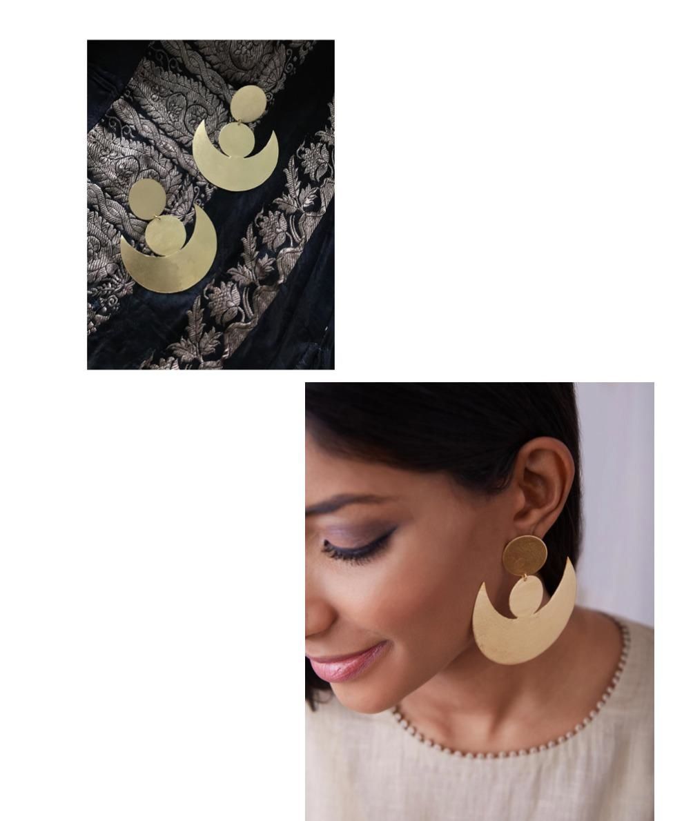 Half Moon earrings by 4 Soles