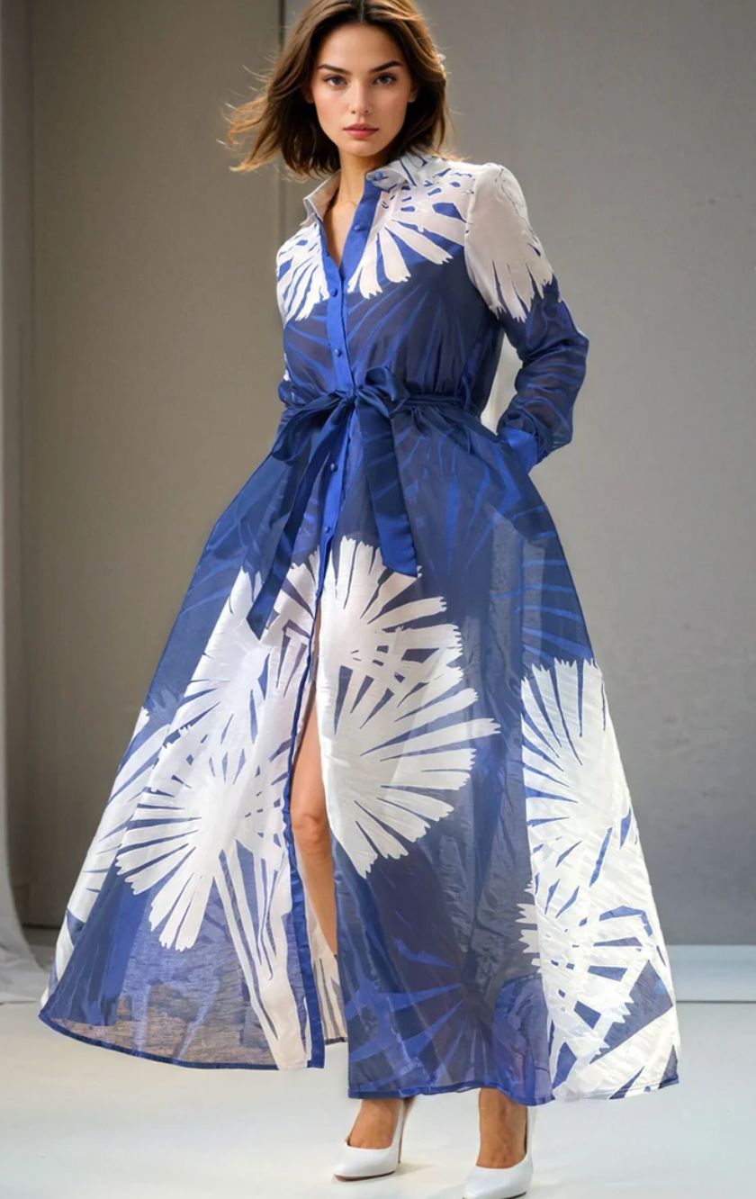 FLORAL PRINT MAXI DRESS