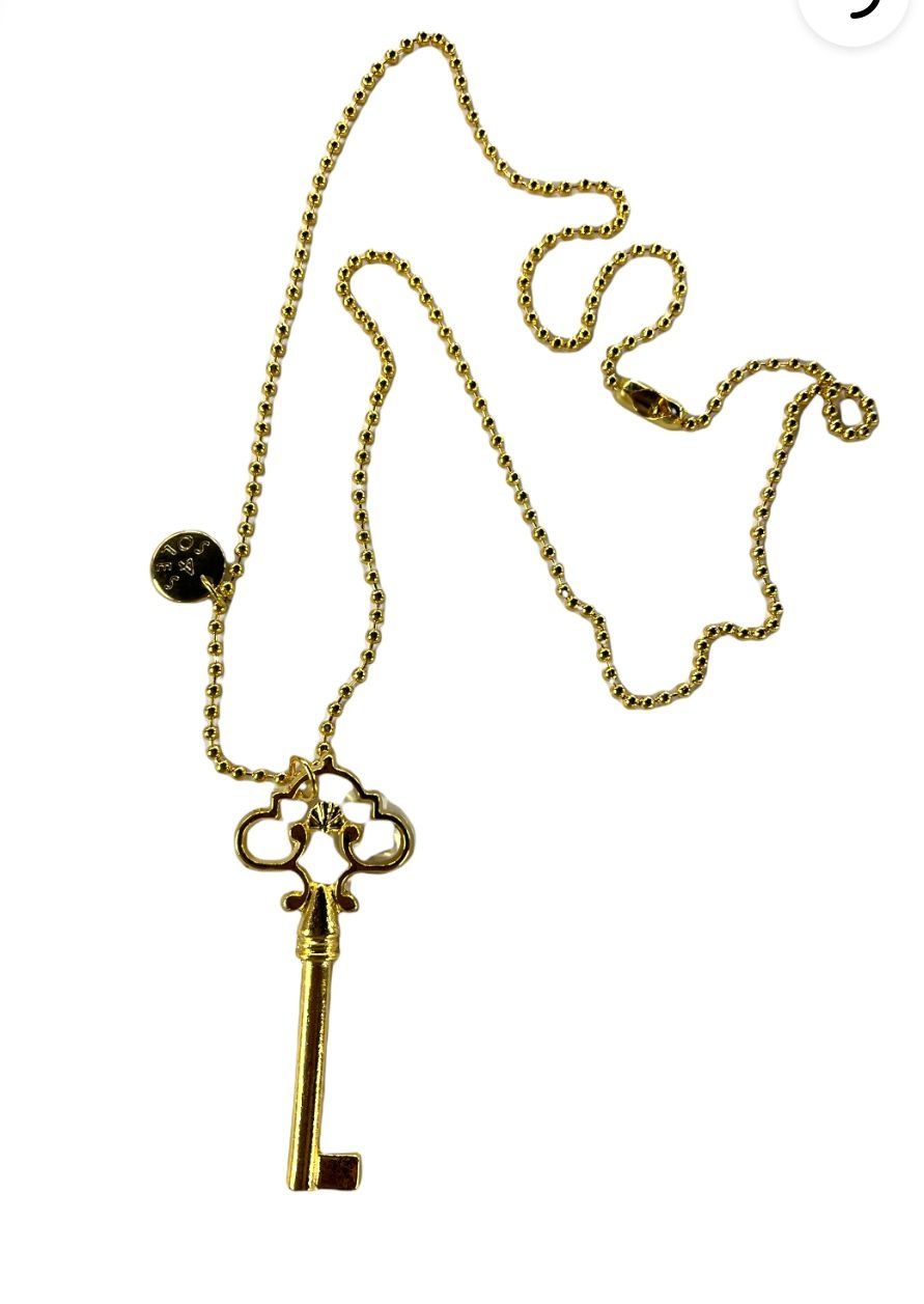 3&quot; Gold Key necklaces