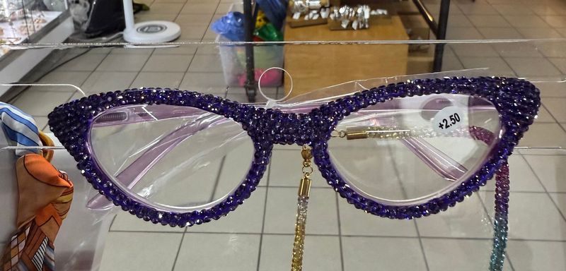 Purple crystals glasses &amp; Cord 