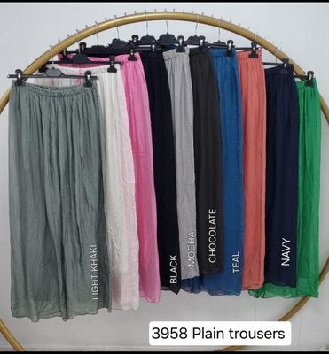 ELASTIC WAIST SILK PANT 1 