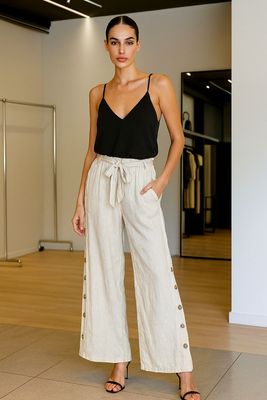 one size linen pants