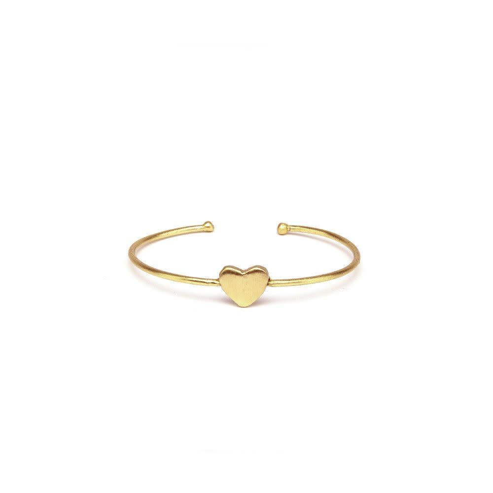 DD11102 / Opne Bangle Bracelet Heart