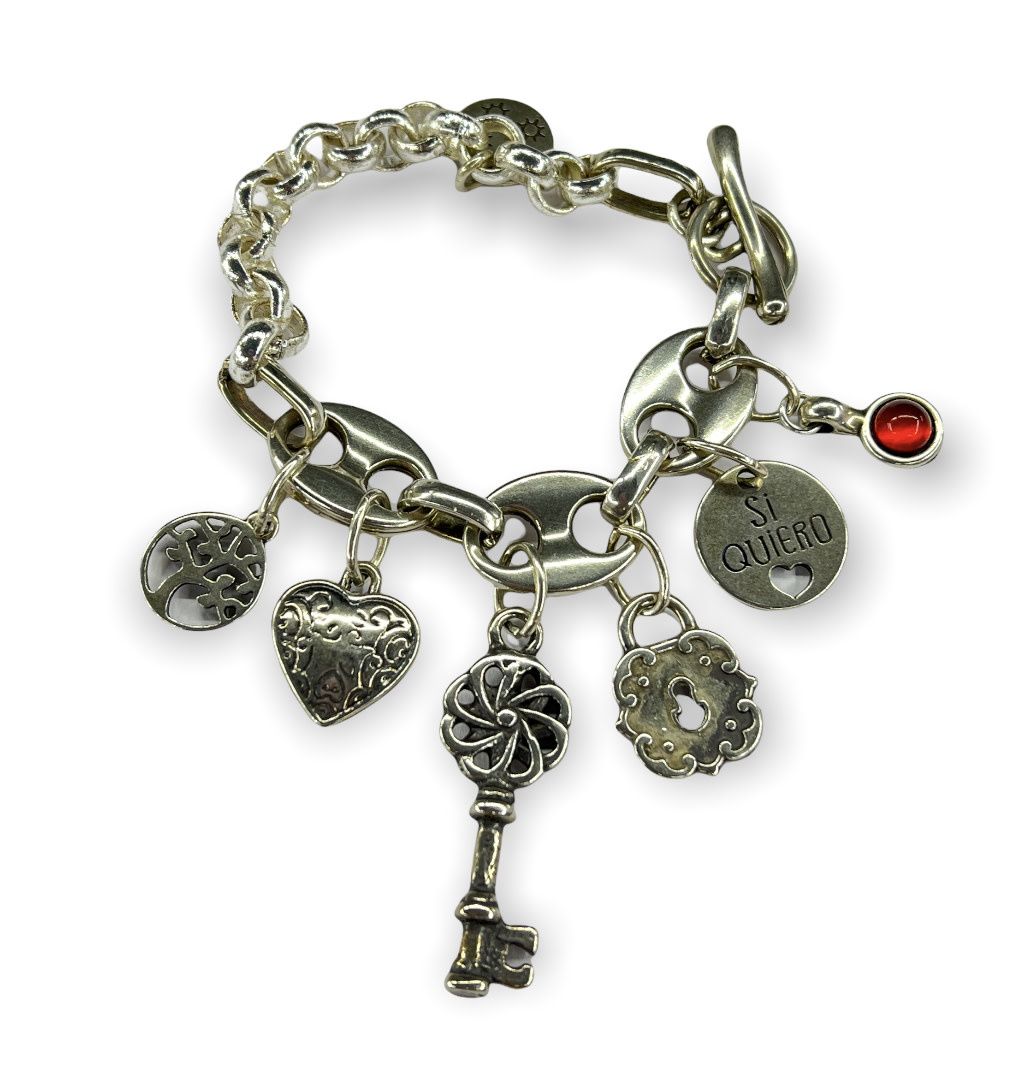 Multi Charms bracelet 4 soles