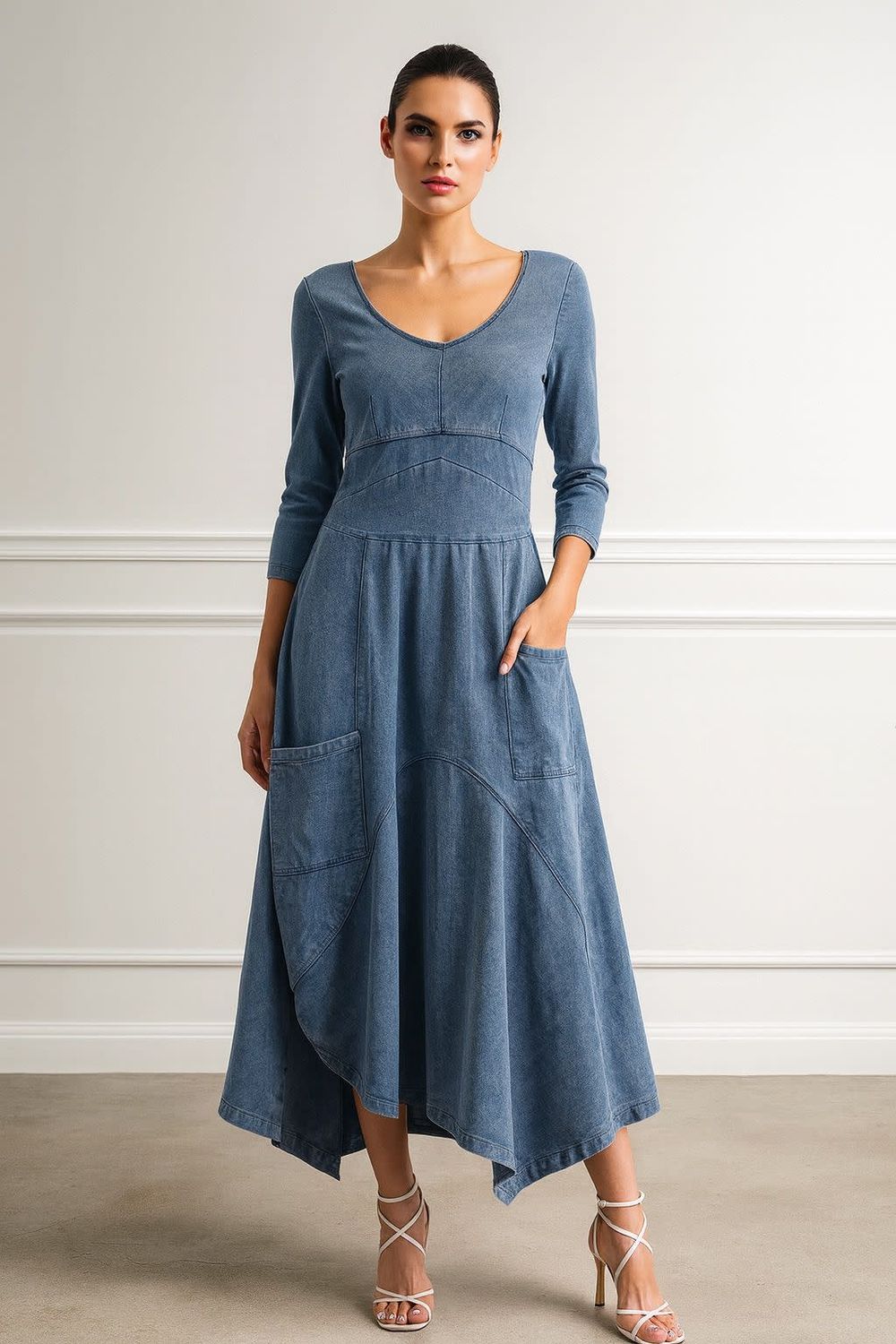 Denim Flow Dress