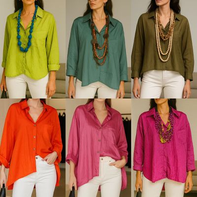 Crinkle Blouse one size