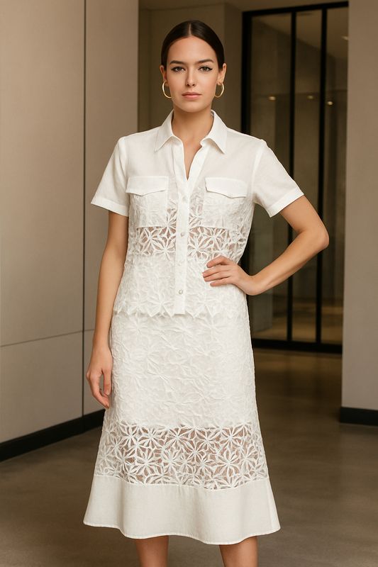 Lace embroidered by Gracia