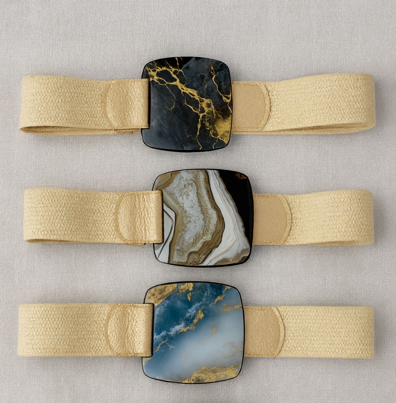 Marble art belts 