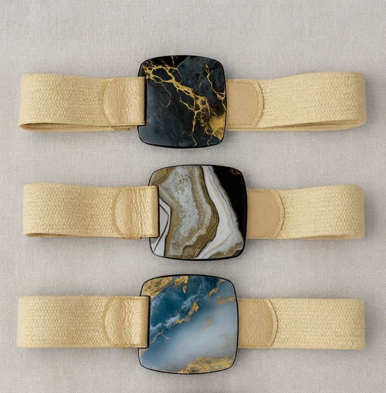 Marble art belts 