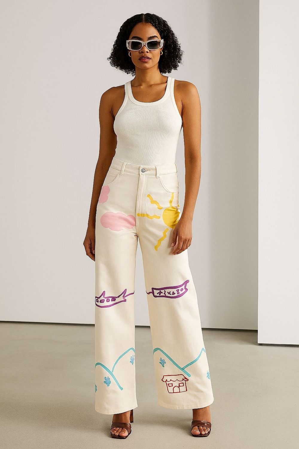 Illustrated Travel Pant