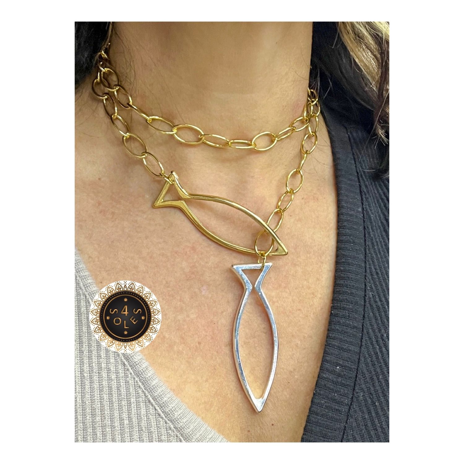 2 fish  Larriat or choker 4 Soles