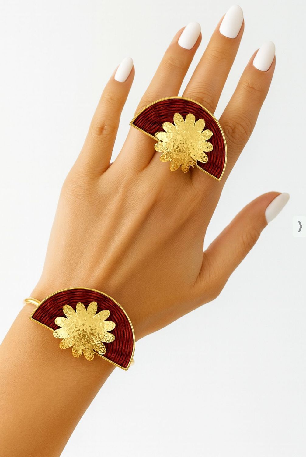 2 pieces Set Golden Bloom