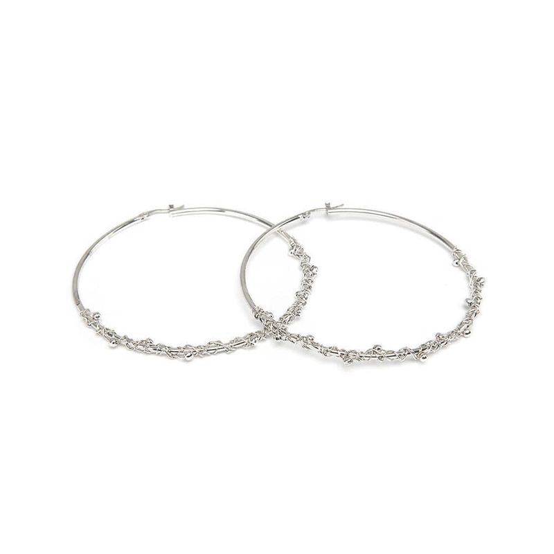 ORECCHINI MAXI CERCHIO MICRO SFERE SET 4PZ MI3067