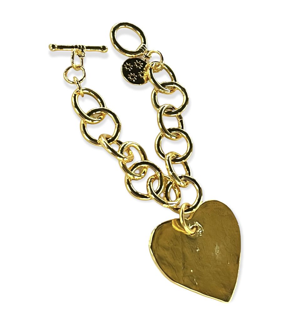 Big heart 4 soles bracelet