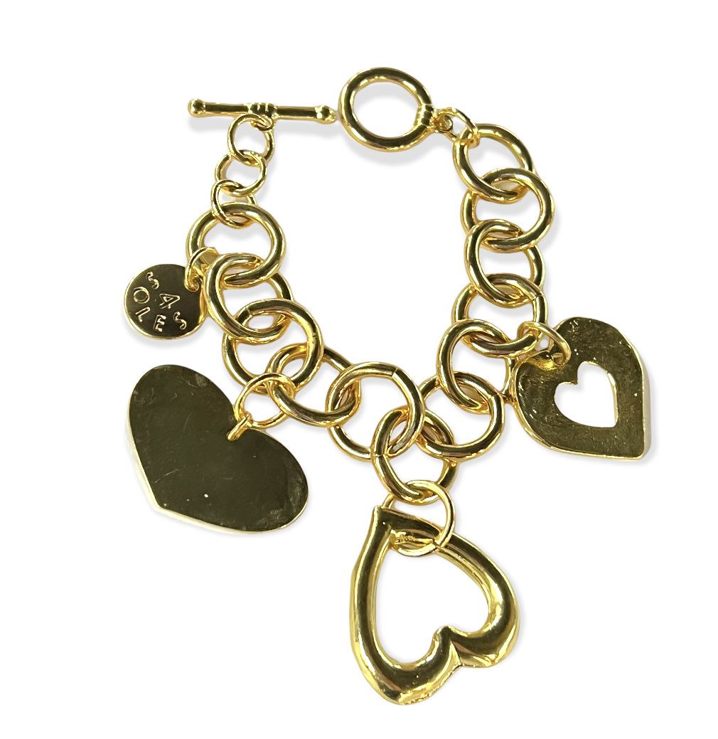 3 hearts bracelet 4 soles