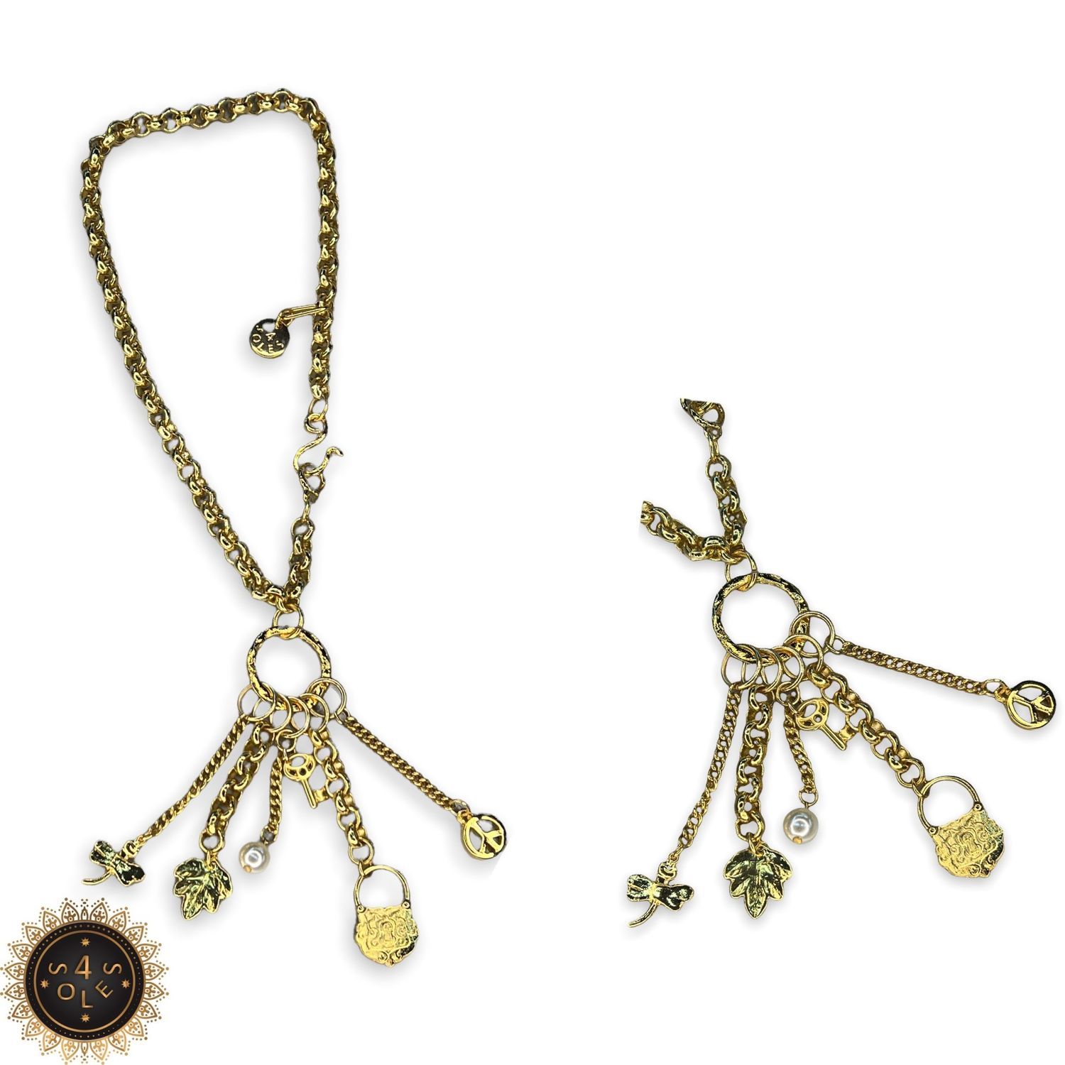 Multi charms necklace