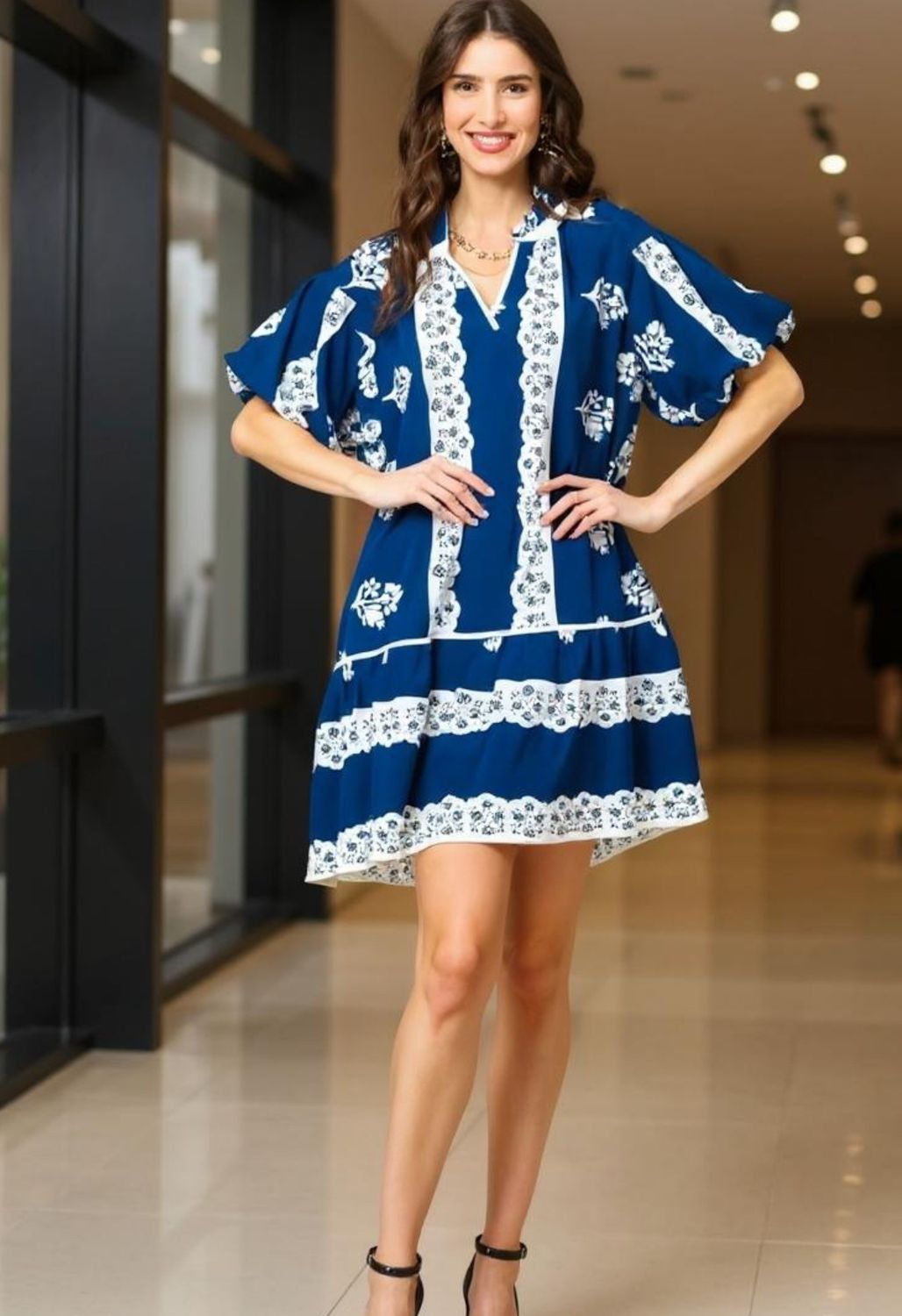 Puff Sleeve Babydoll Dress