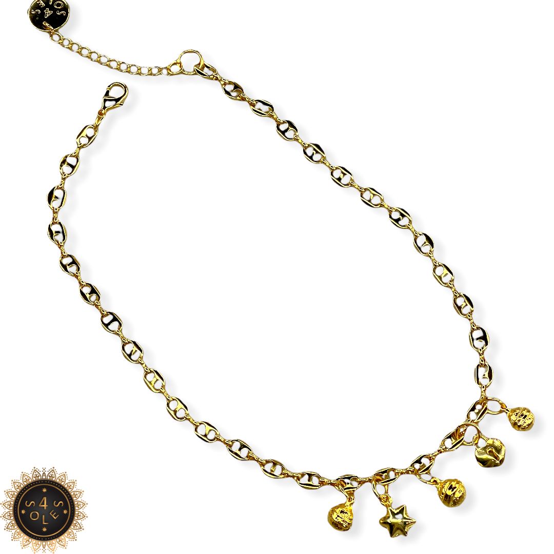 Multi mini gold charm gucci 16”