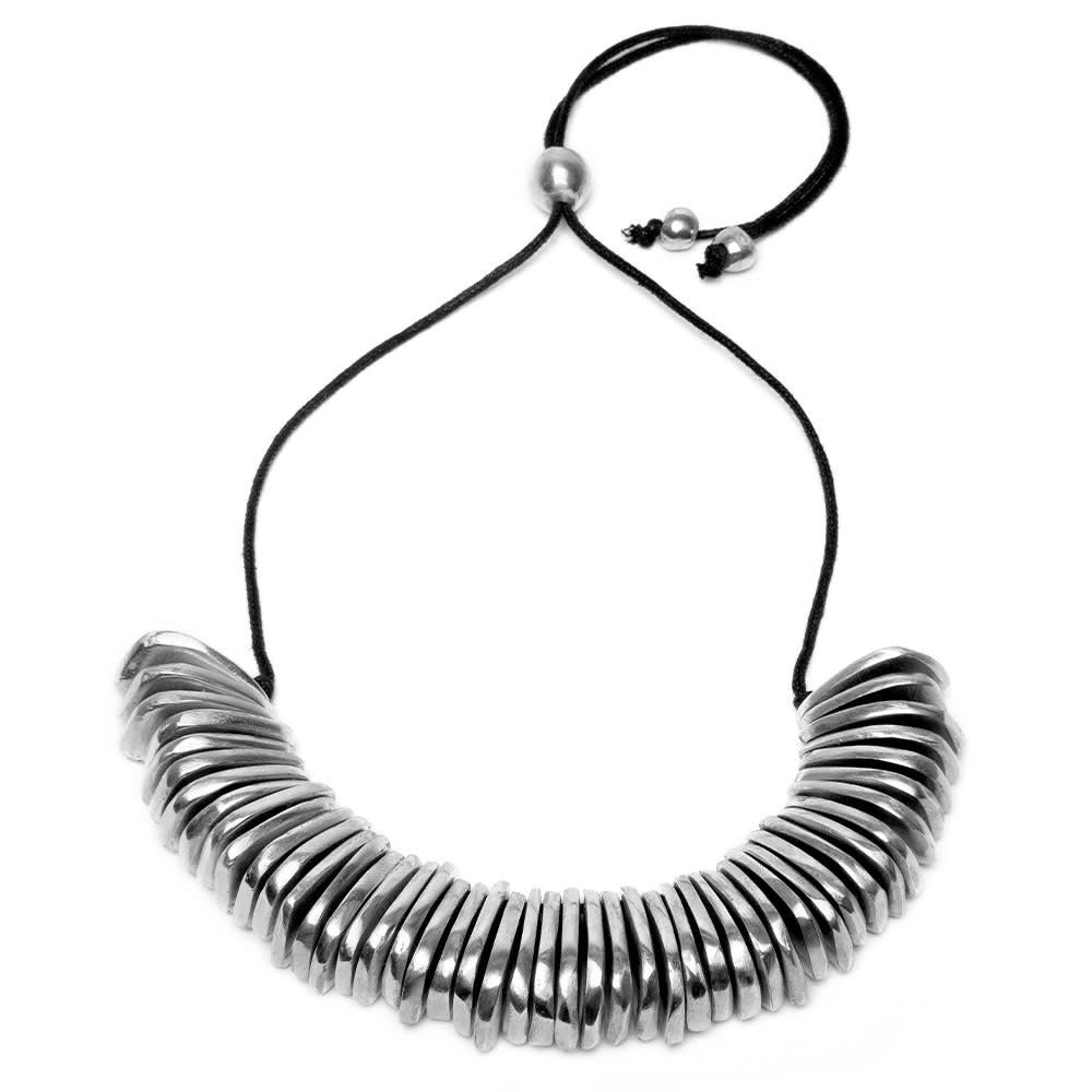 AL02217COLLIER MULTI TRIANGLE ARRONDIE