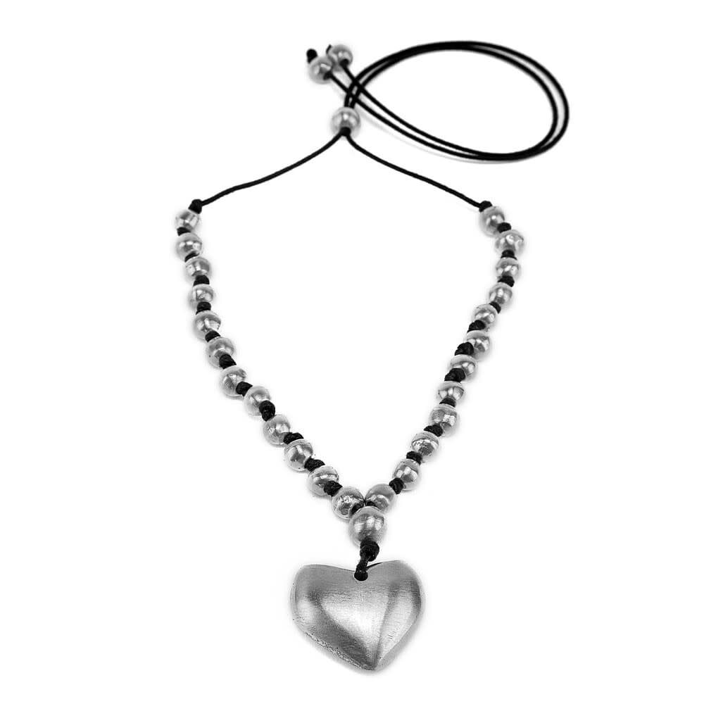 PENDENTIF 26 BOULES ET 1 GRAND COEUR AL04215