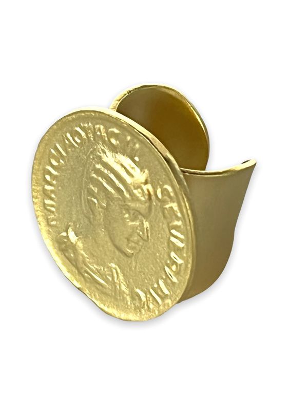 Gold Coin Ring