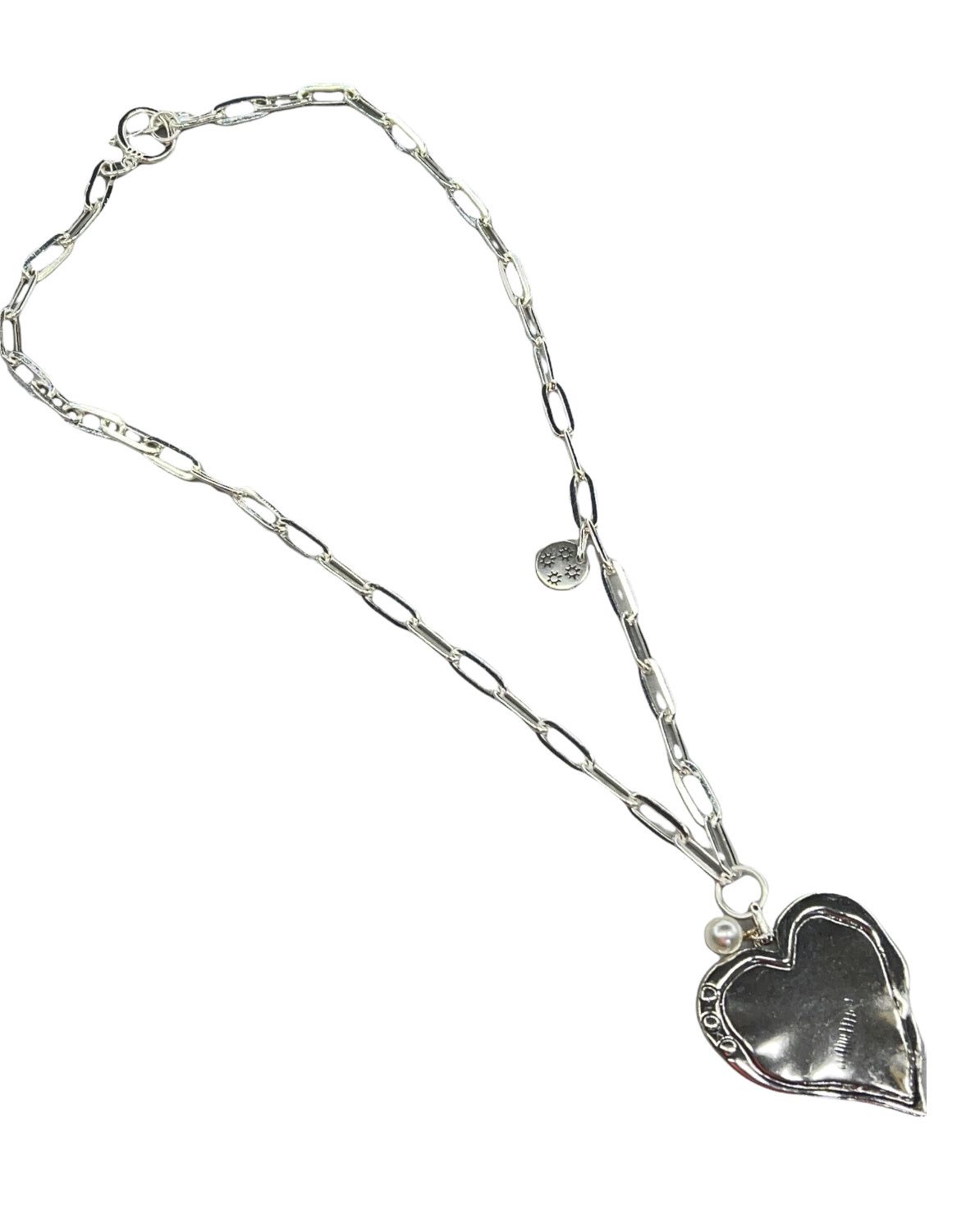 Big heart long necklace 4 soles