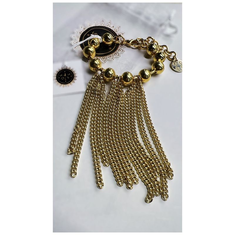 12m ball bracelet 3” fringe