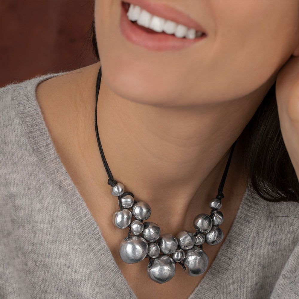 AL02202/ COLLIER 3 MODELE BOULES À DECALÉ