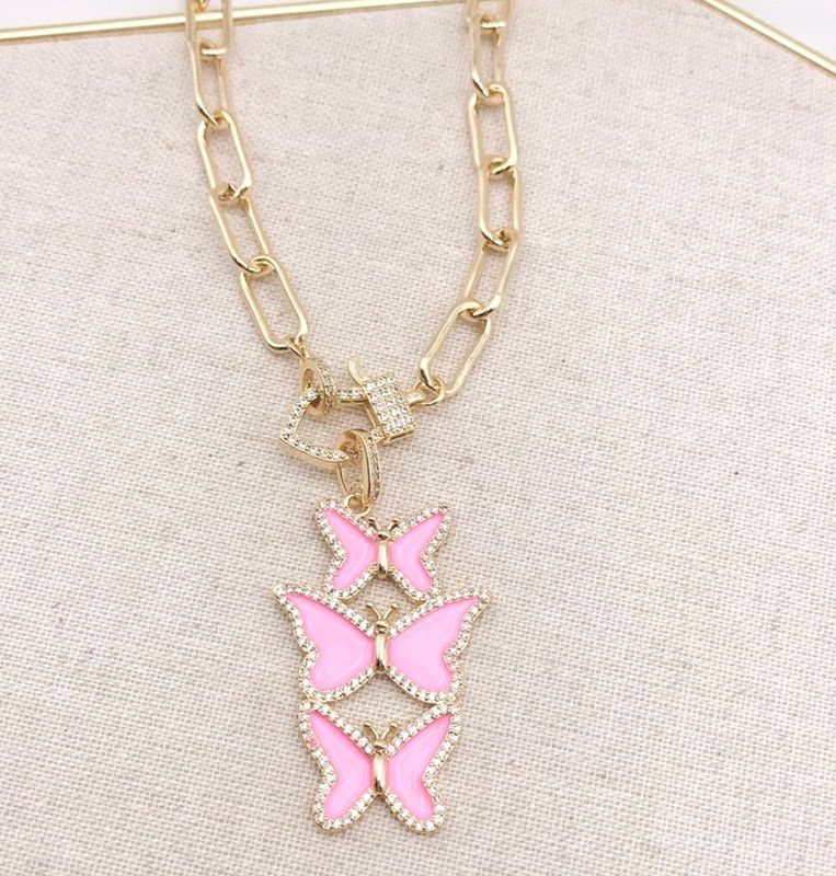 Pink triple Butterflies