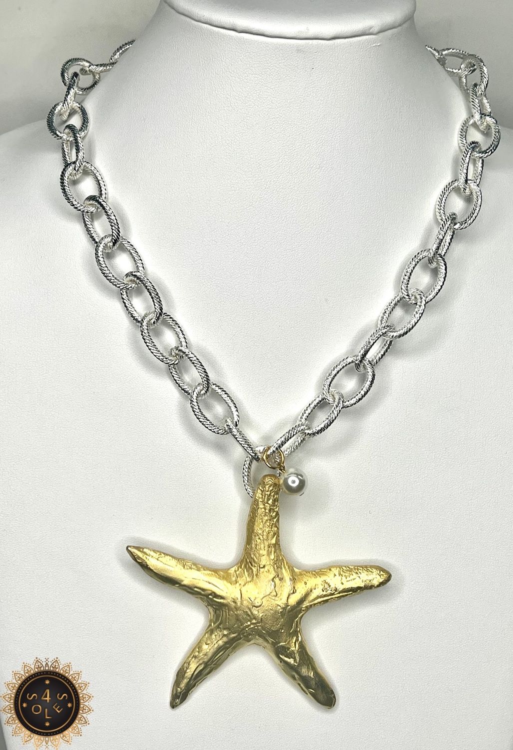 Big Star fish necklace 4 soles 18”