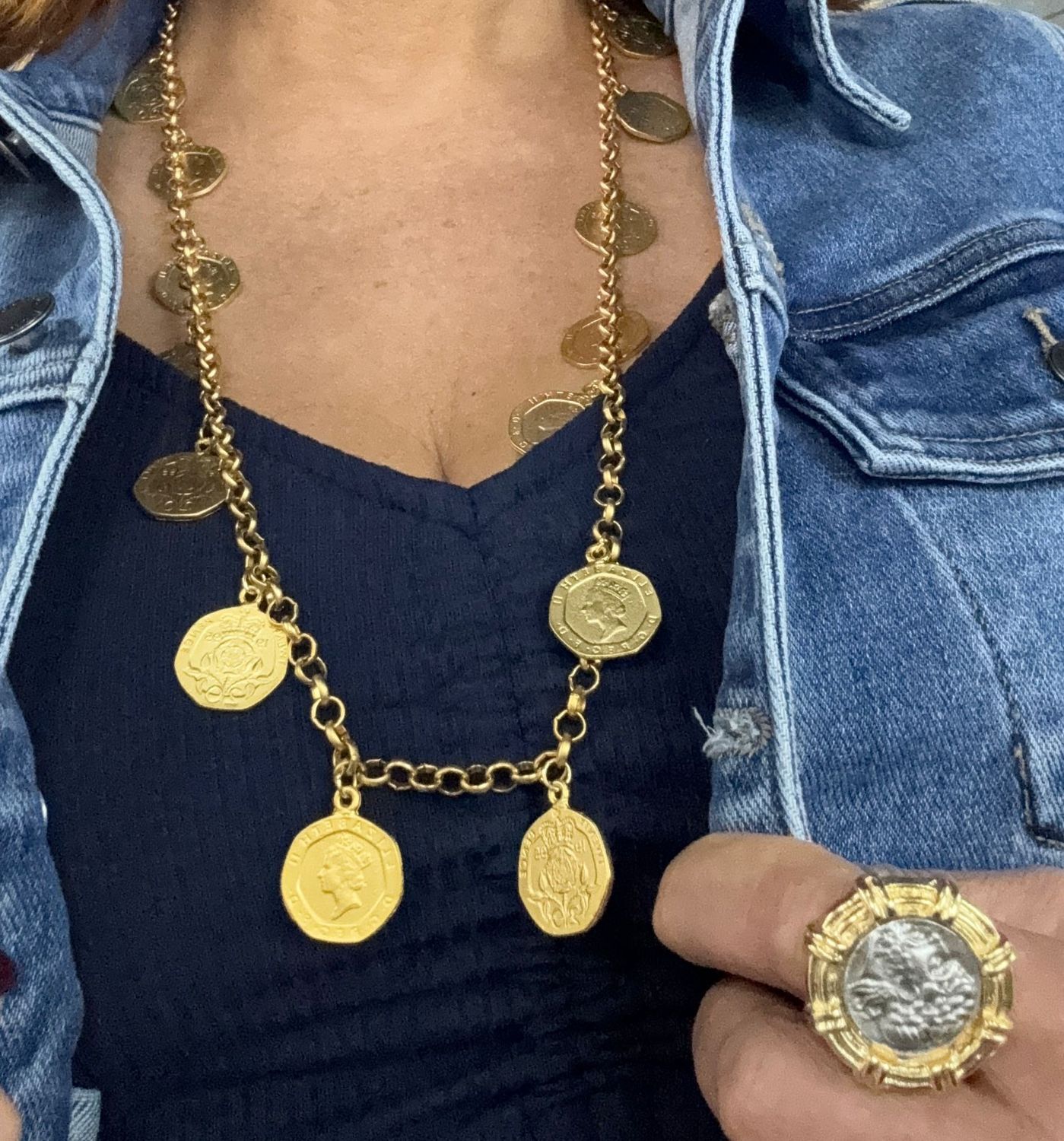 MULTI COINS GOLD NECKLACE
