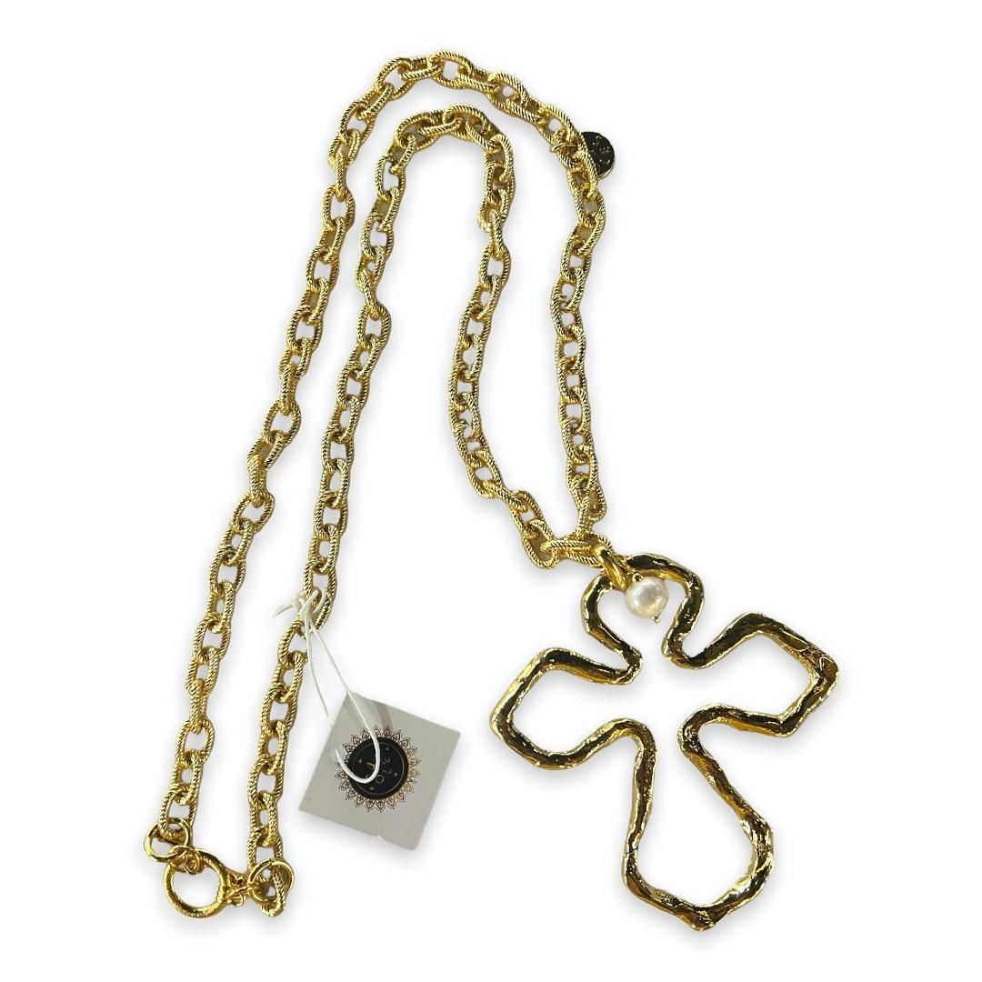 Ángel cross necklace 4 soles