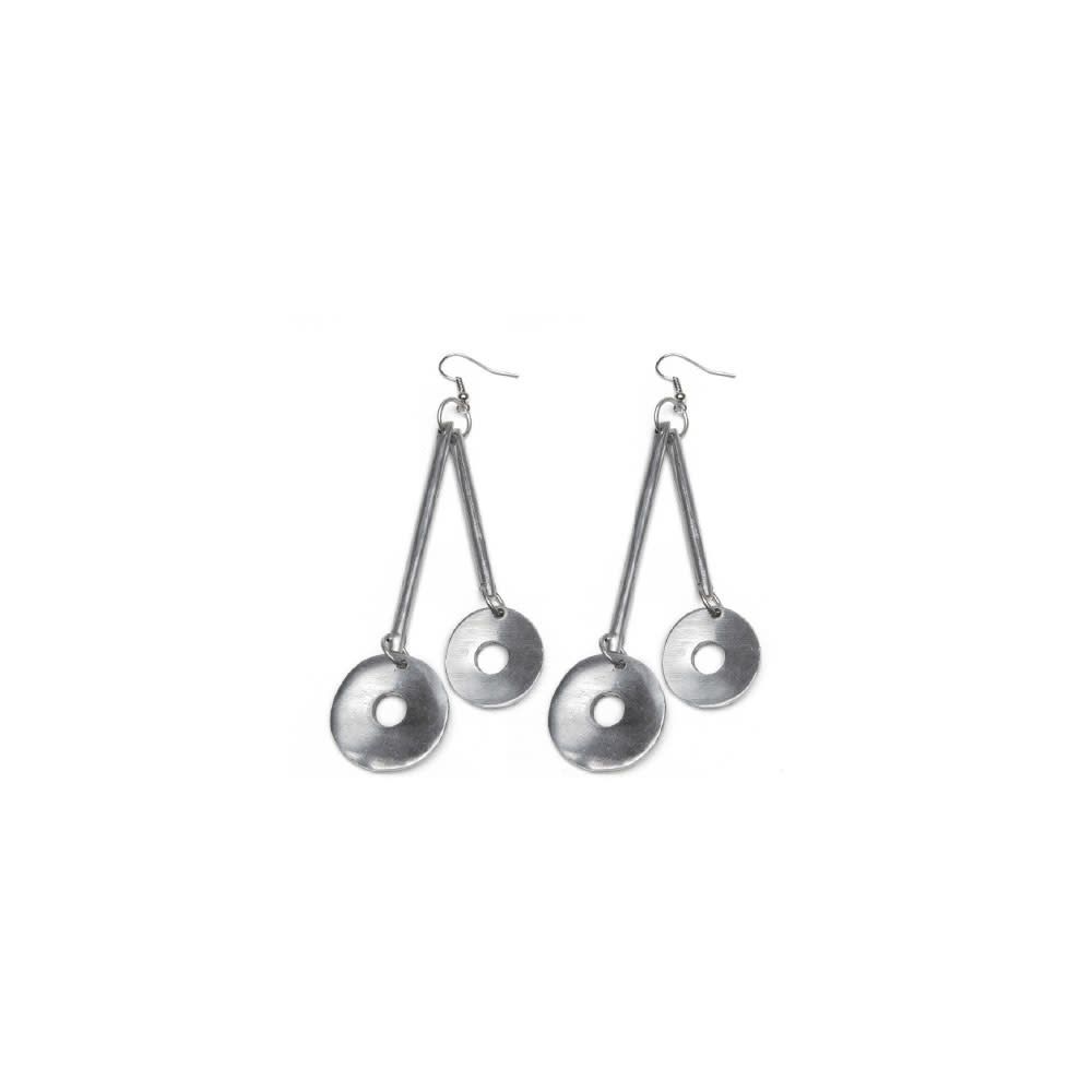 BOUCLES BATON ET RONDE A TROU AL17378