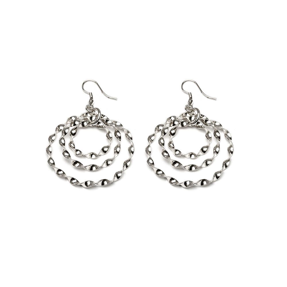 MI3081/ORECCHINI 3 CERCHI TORCHON