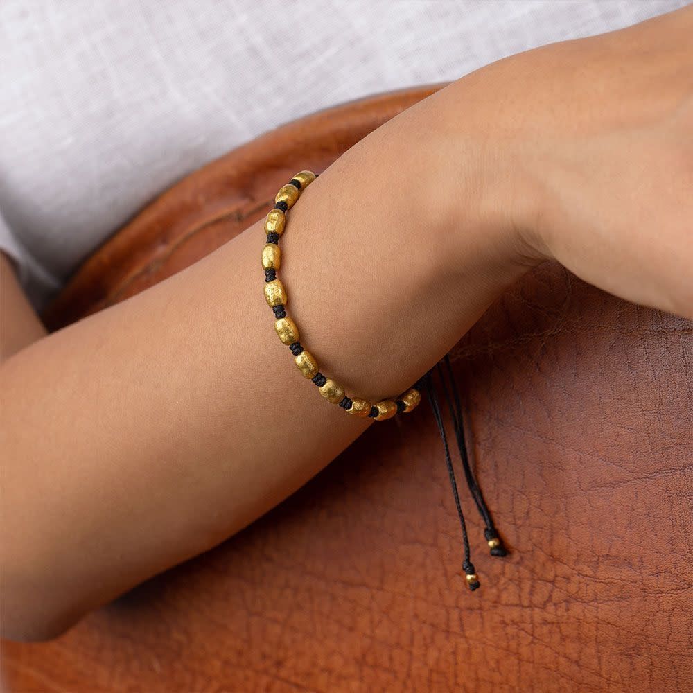 dry4502 BRACELET MACRAME NUGGETS