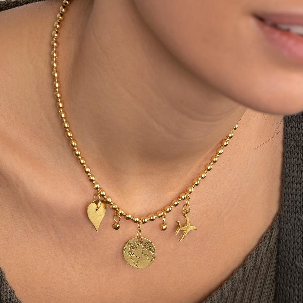 DD01028/COLLANA PENDENTI CUORE/VIAGGIO