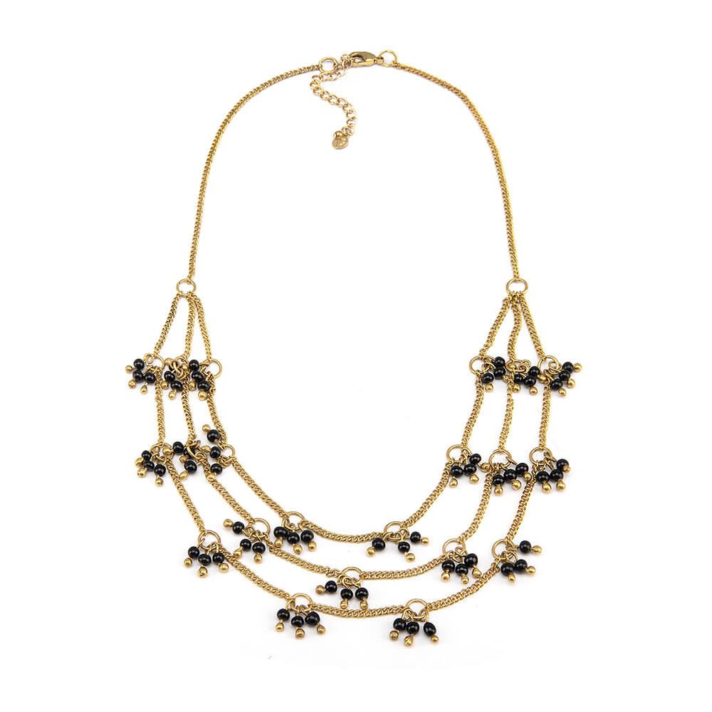 COLLANA 3 CATENE MICRO SFERE FTG1011