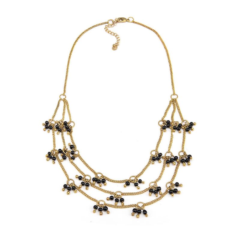 COLLANA 3 CATENE MICRO SFERE FTG1011 COLLANA 3 CATENE MICRO SFERE FTG1011