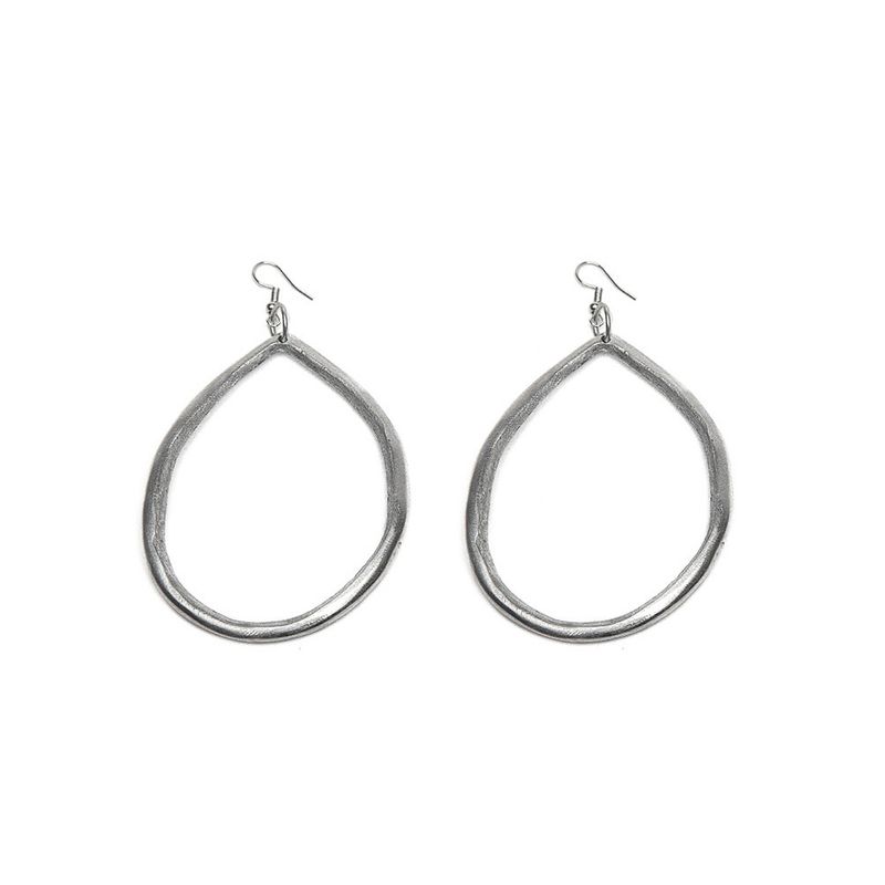 BOUCLES OVALES IRREGULIER AL17351