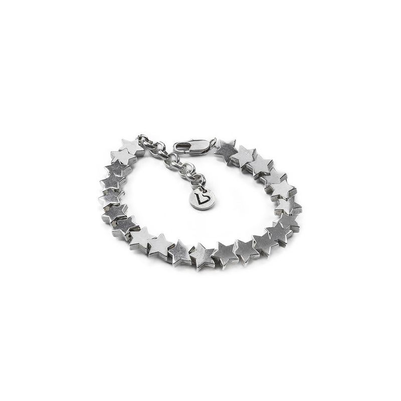 BRACCIALE CATENA STELLE GRANDI LO09018