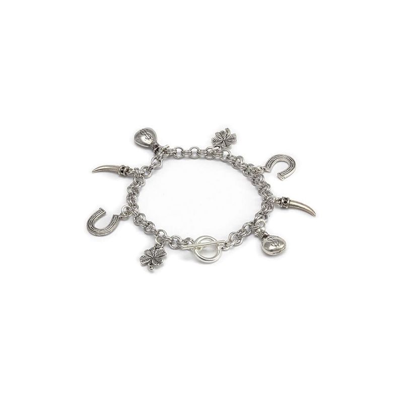 BRACCIALE CATENA CHARMS PORTA FORTUNA LO09013