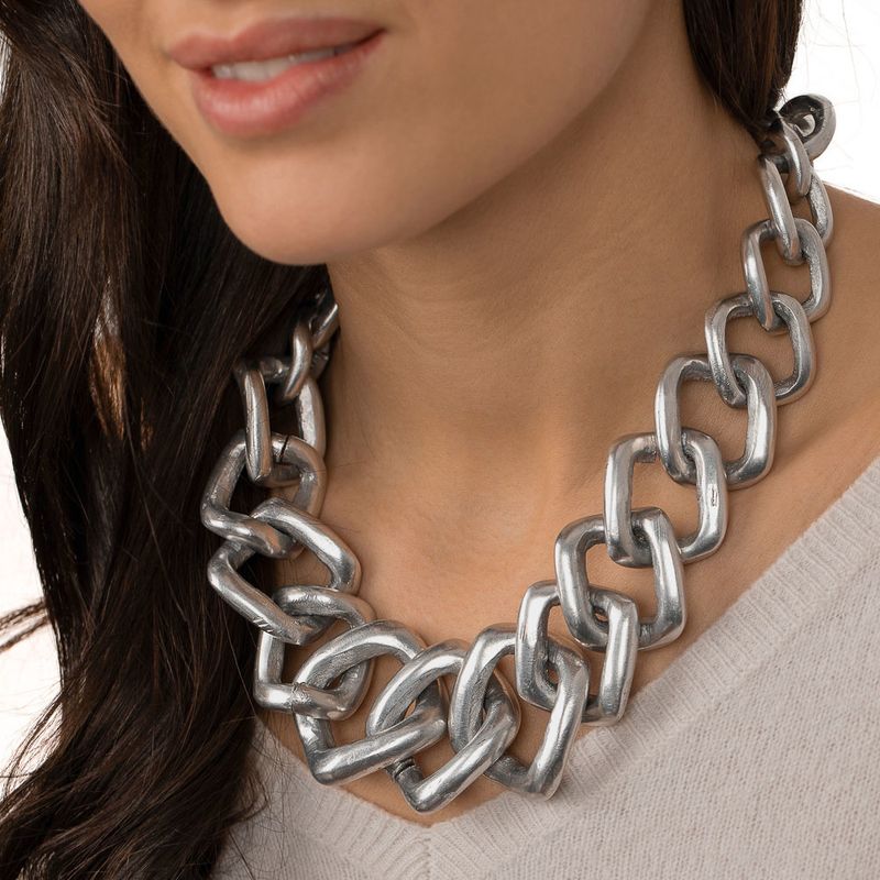 COLLIER CHAINE LOSANGES A&#39; DEGRADE&#39; AL02188