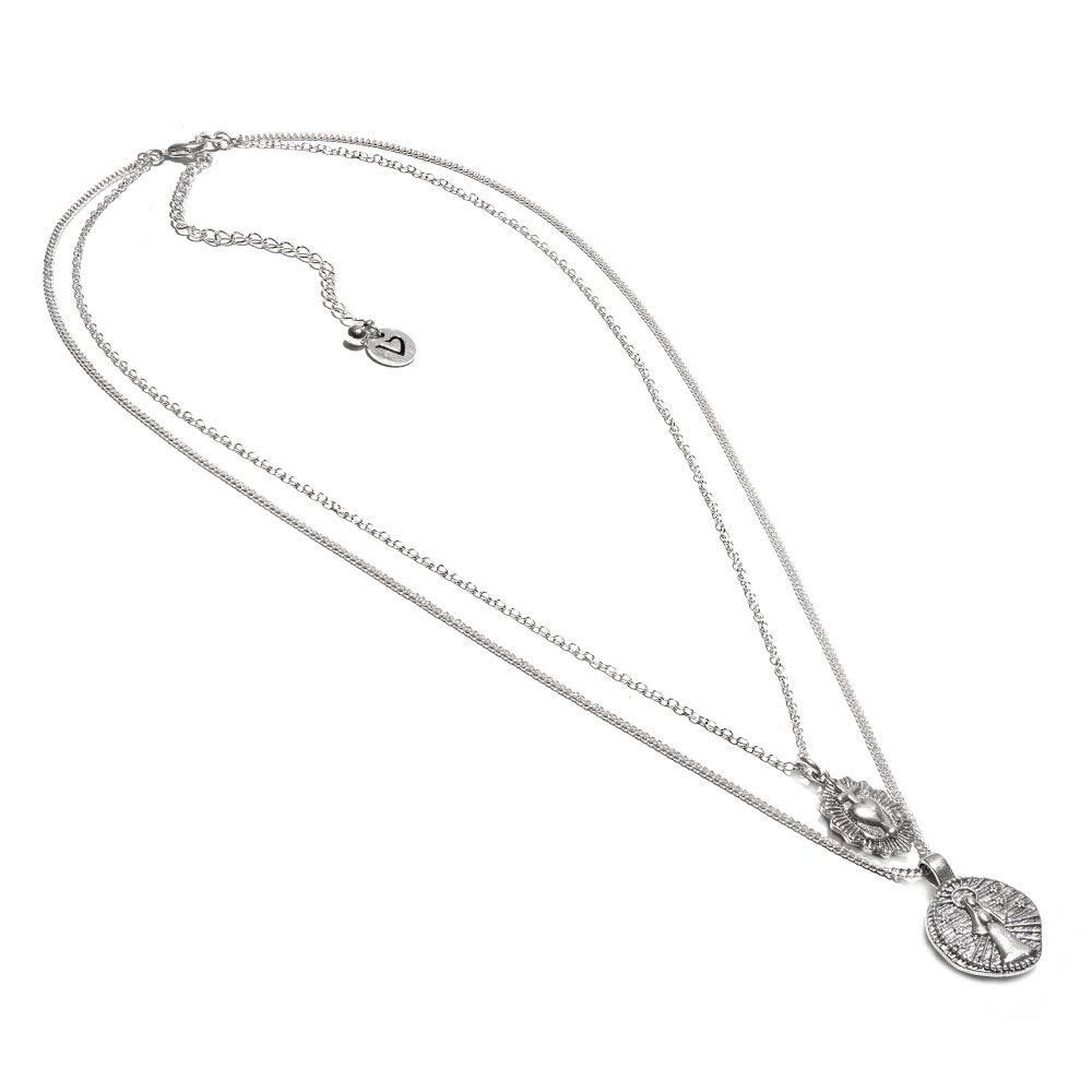 LO53148 CHAIN NECKLACE SACRED HEART