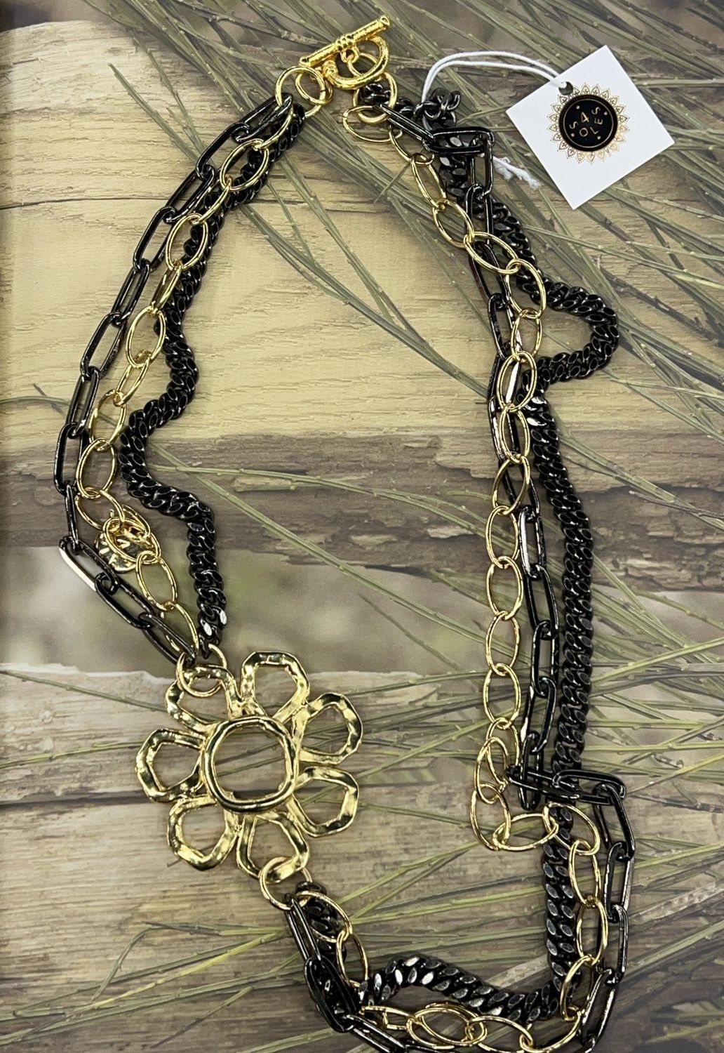 Big flower 30” necklace