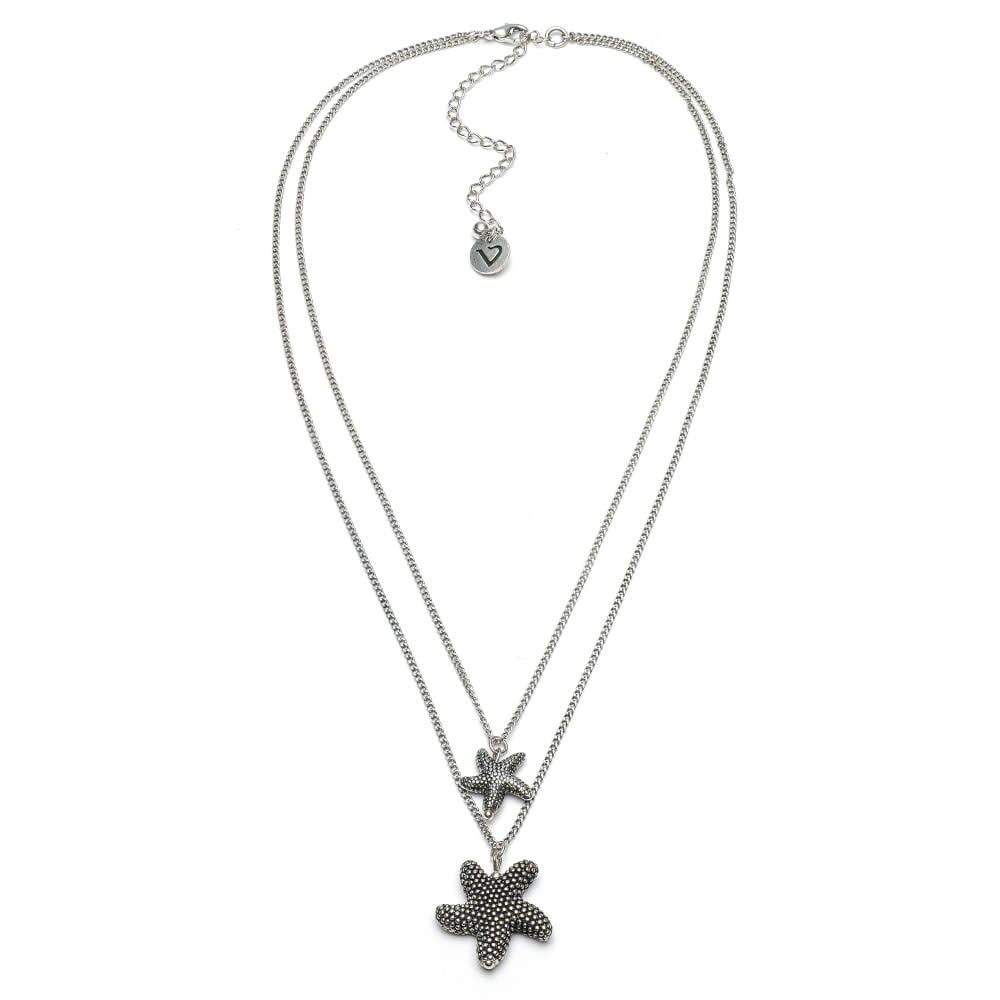 COLLANA 2 CATENE STELLE MARINE LO53133