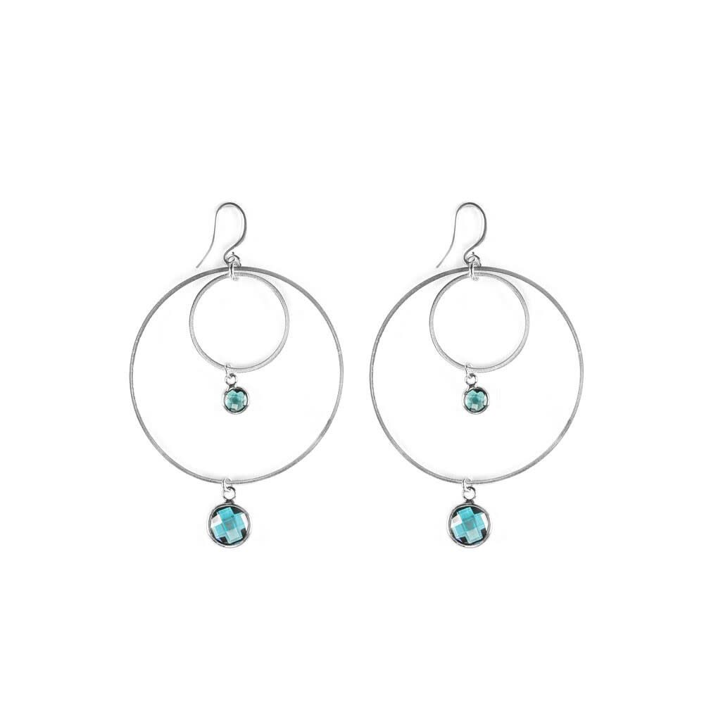 ORECCHINI 2 CERCHI TONDI VAM1301