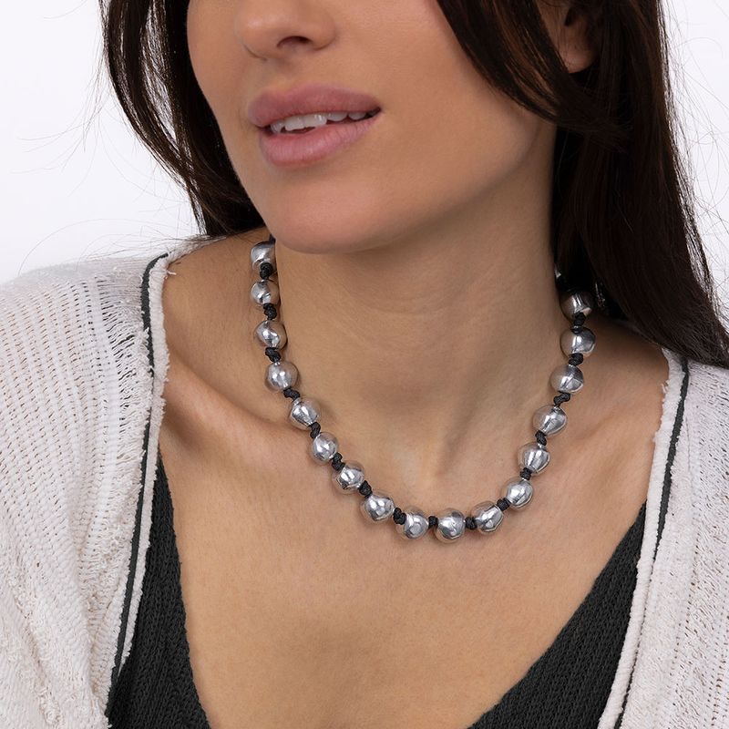 al02211 COLLIER COURT 20 BOULES MOYENNES A NOEUDS