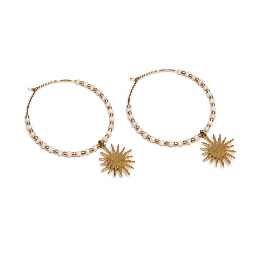 ORECCHINI CERCHIO FINO SOLE ATH3002