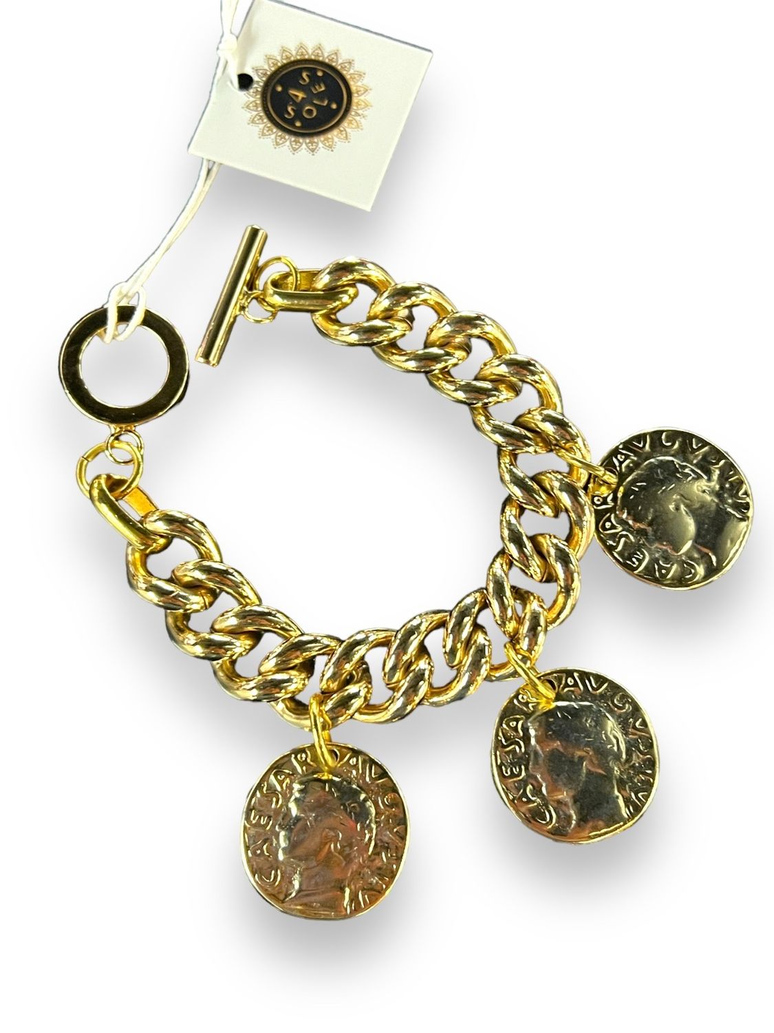 3 coins bracelet 4 soles